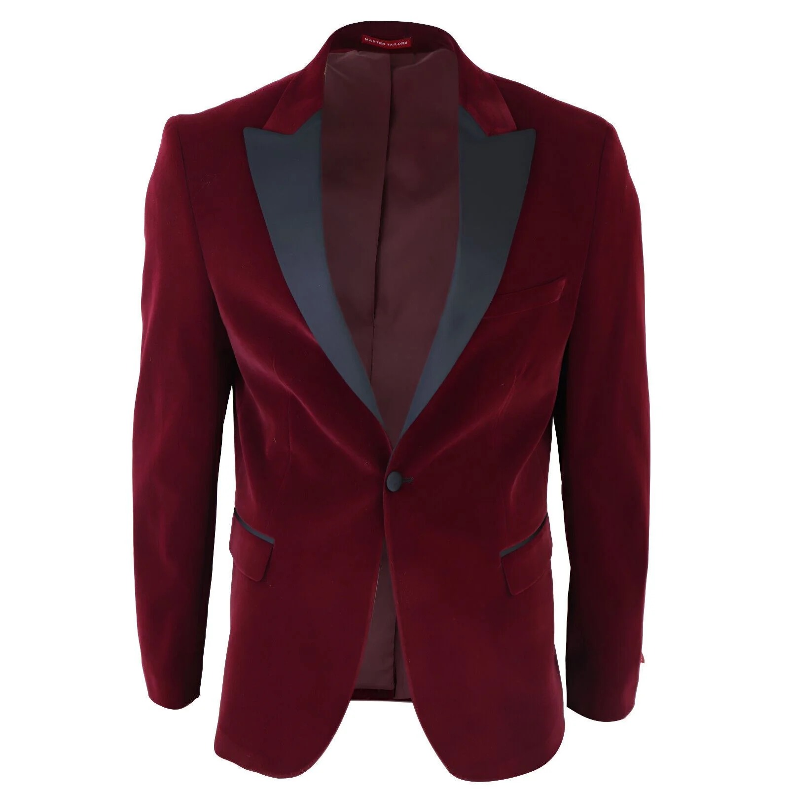 Men’s Burgundy Velvet Slim Fit Tuxedo Blazer Premium Formal Party Jacket